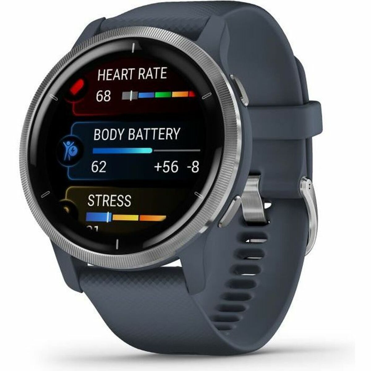 Smartwatch GARMIN 010-02430-10 Azul Plateado