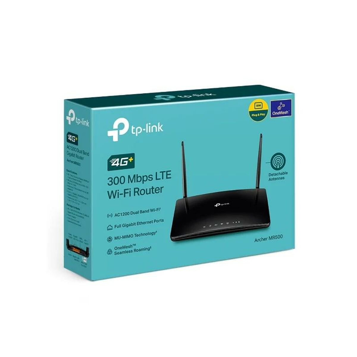 Router TP-Link MR500 Blanco Negro Wi-Fi 5 GHz RJ45 Ethernet LAN