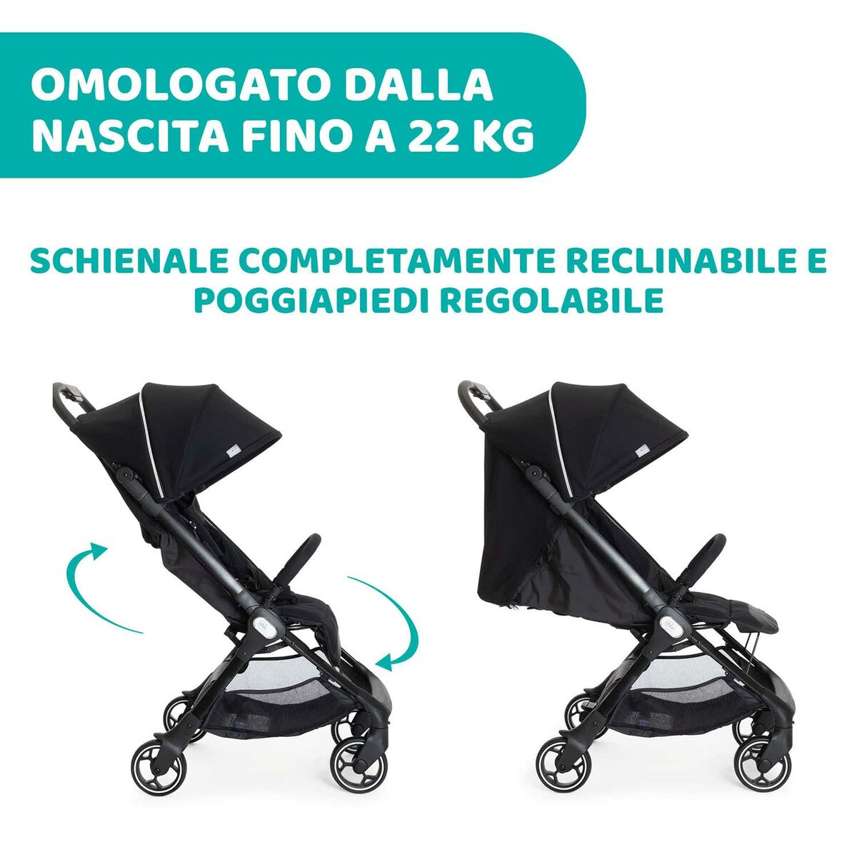 Carro de Paseo para Bebé Chicco Negro