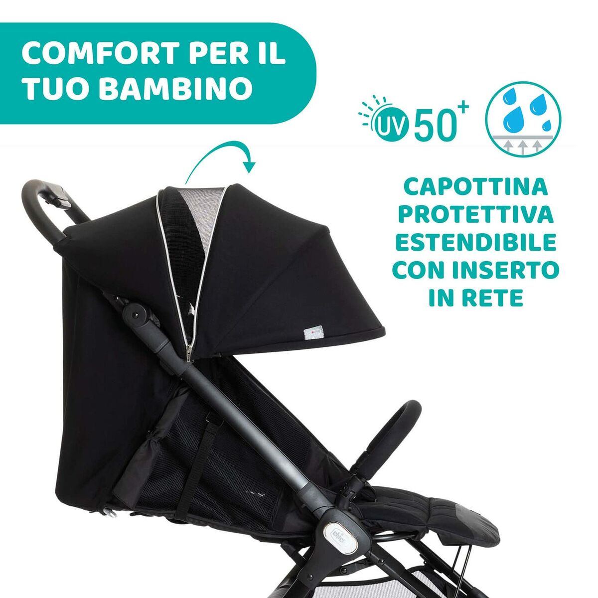 Carro de Paseo para Bebé Chicco Negro