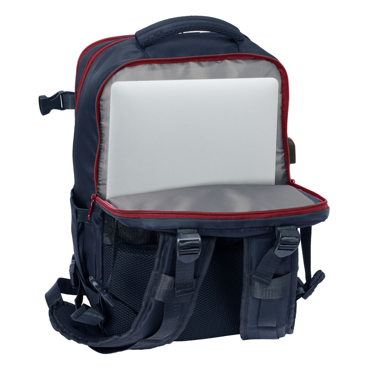 Mochila Escolar F.C. Barcelona Azul Granate