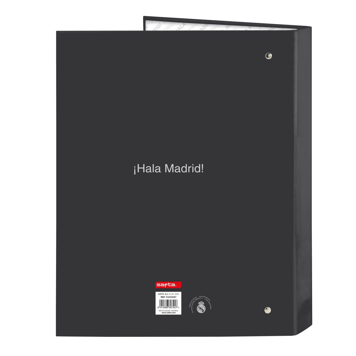 Carpeta de anillas Real Madrid C.F. Blanco A4 26.5 x 33 x 4 cm