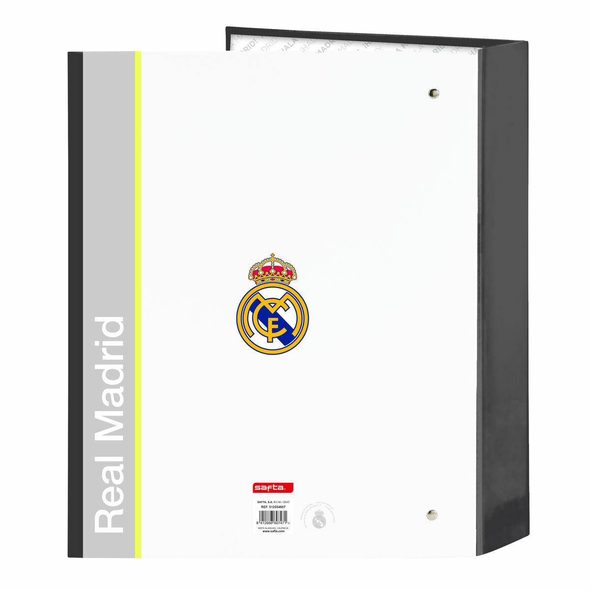 Carpeta de anillas Real Madrid C.F. Blanco A4 27 x 33 x 6 cm