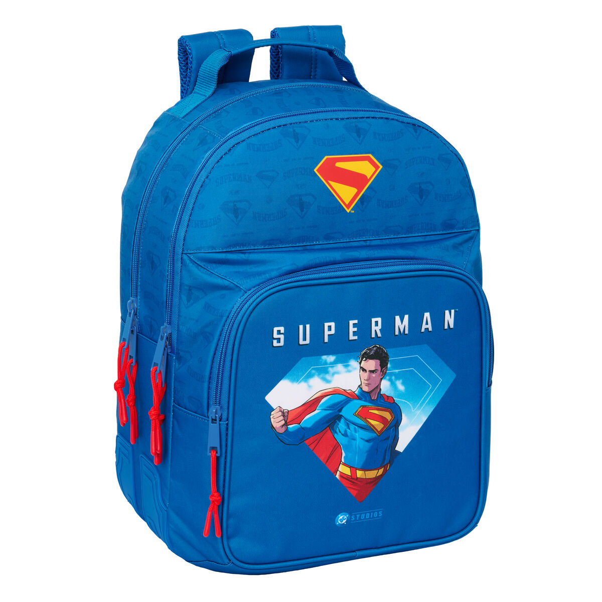 Mochila Escolar Superman Azul 32 x 42 x 15 cm