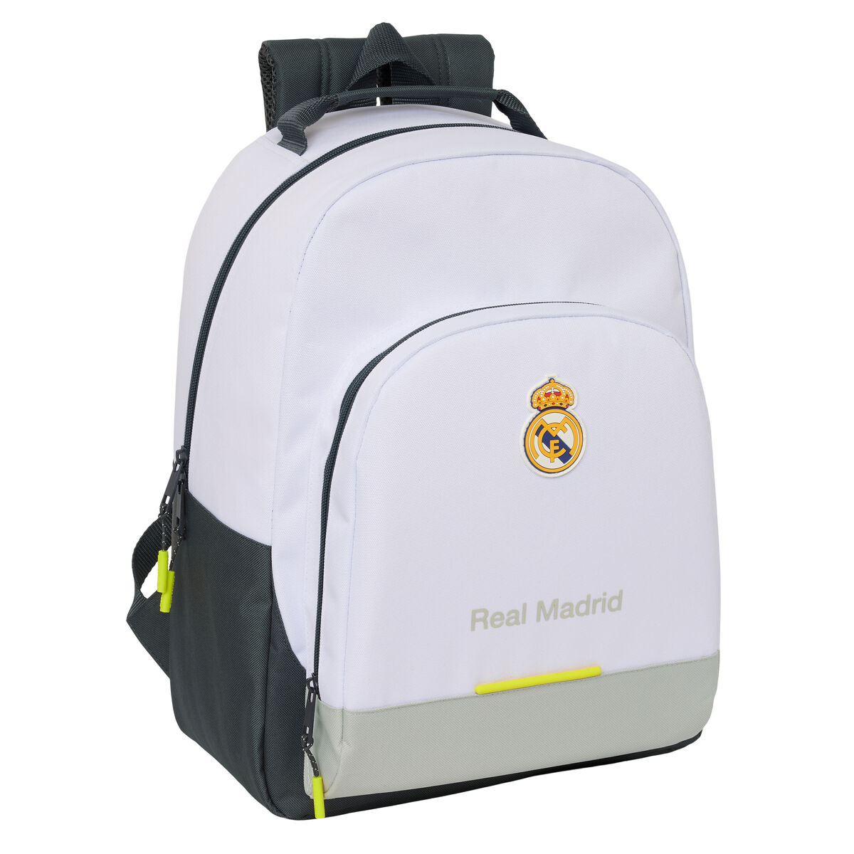 Mochila Escolar Real Madrid C.F. Blanco 32 x 42 x 15 cm