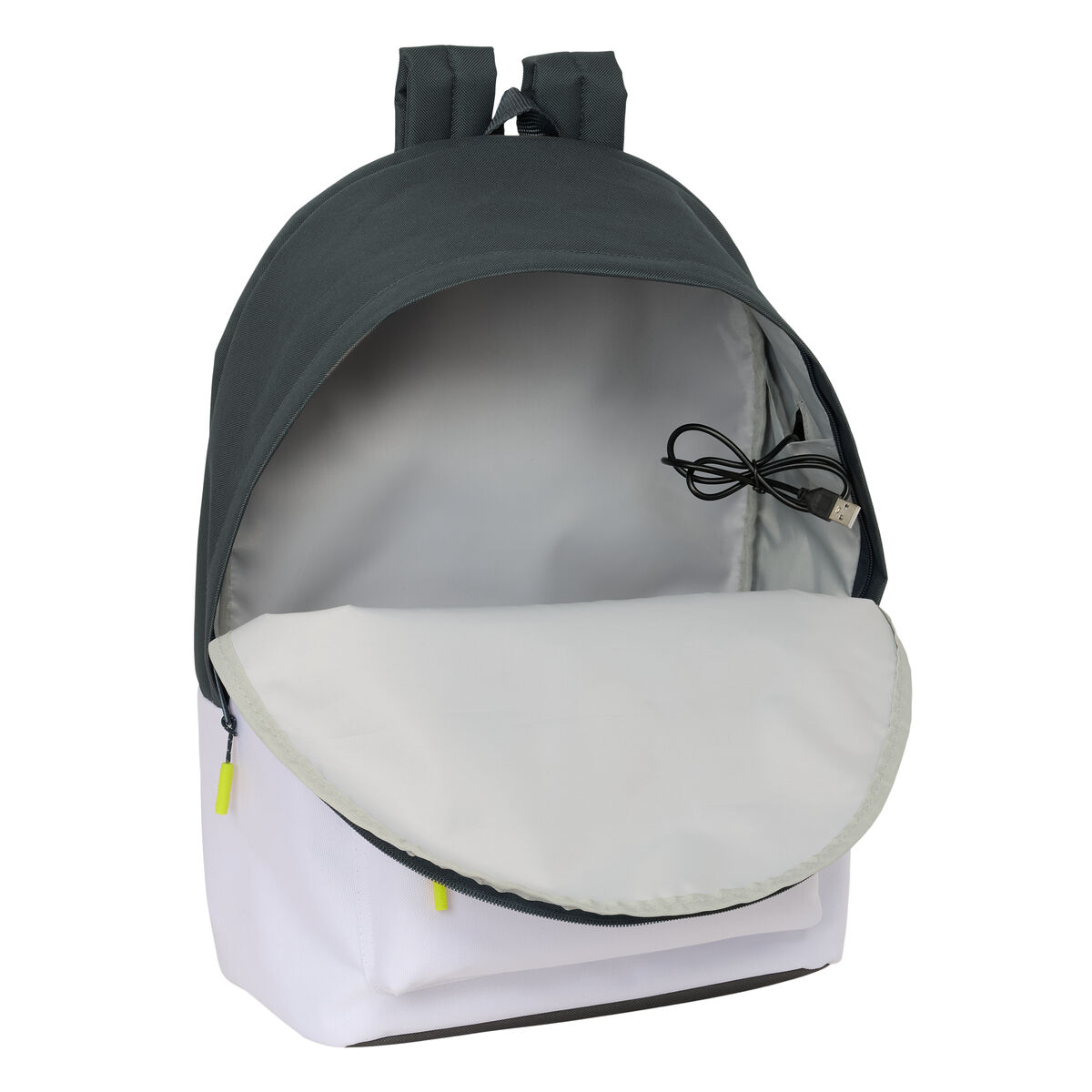 Mochila Escolar Real Madrid C.F. Blanco 31 x 44 x 18 cm