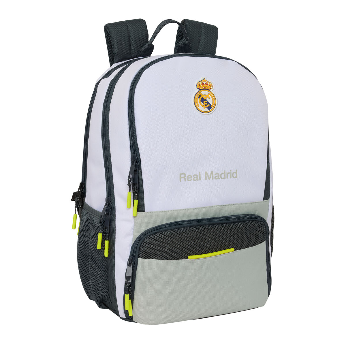 Mochila Escolar Real Madrid C.F. Blanco 30 x 42 x 17 cm