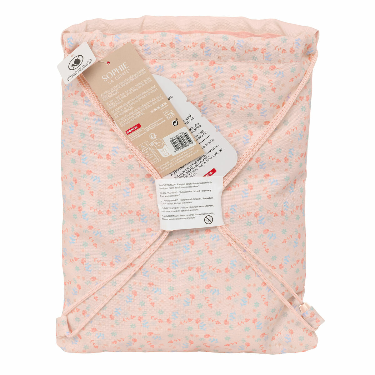Bolsa Mochila con Cuerdas Sophie la Girafe 26 x 34 x 1 cm