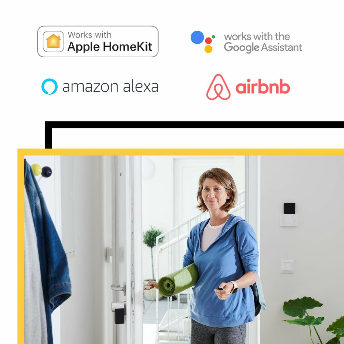 Candado de llave Nuki Negro