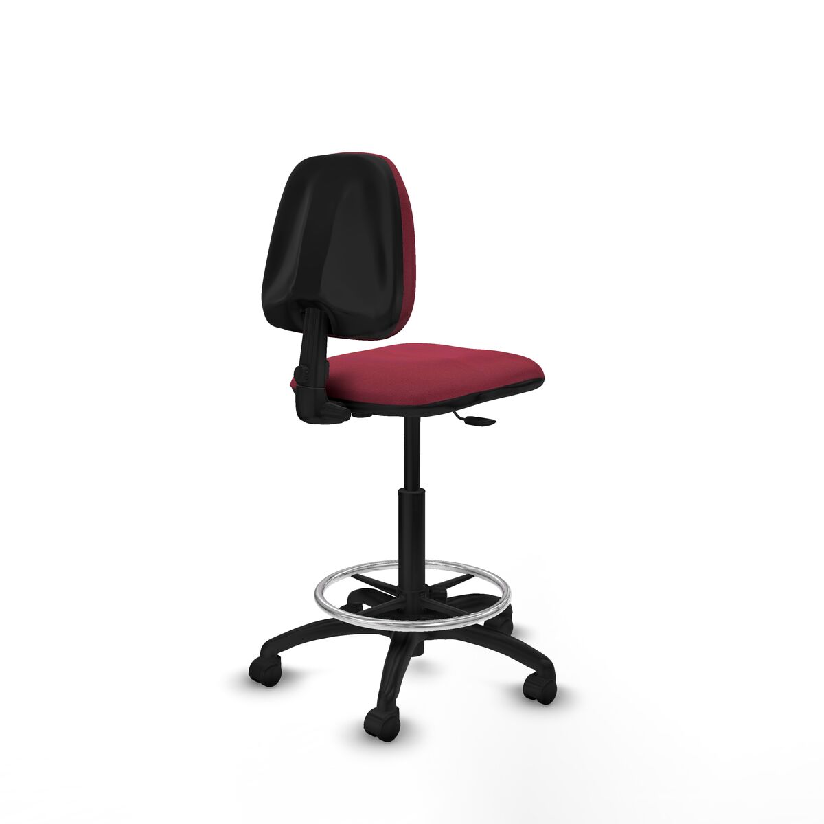 Silla de Oficina Piqueras y Crespo B0001RN Granate Alta