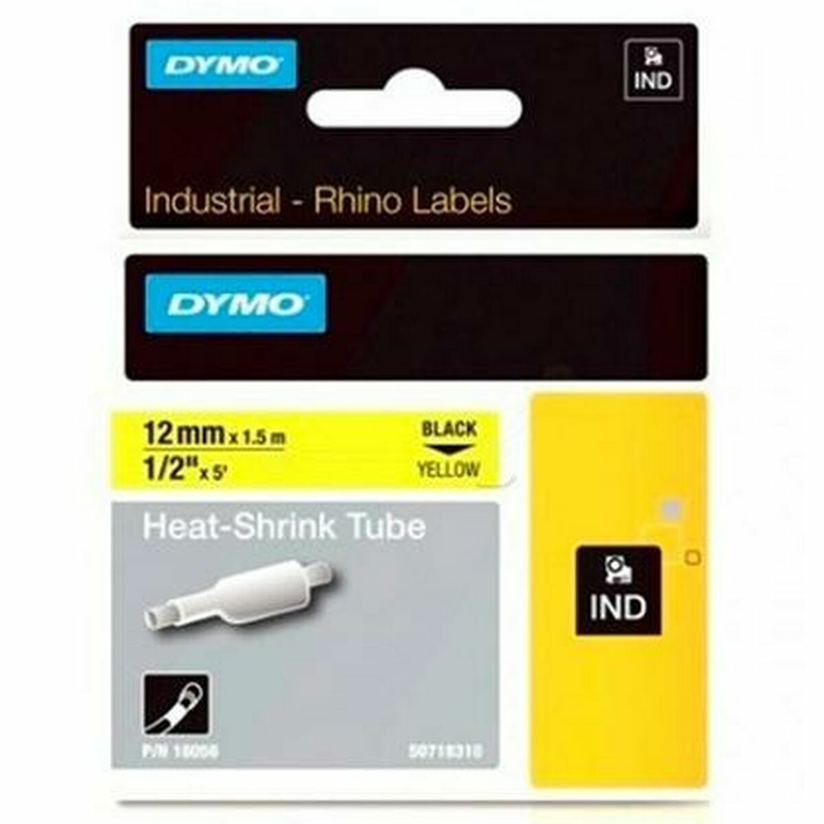 Cinta Laminada para Rotuladoras Dymo ID1-12 12 mm x 1,5 m