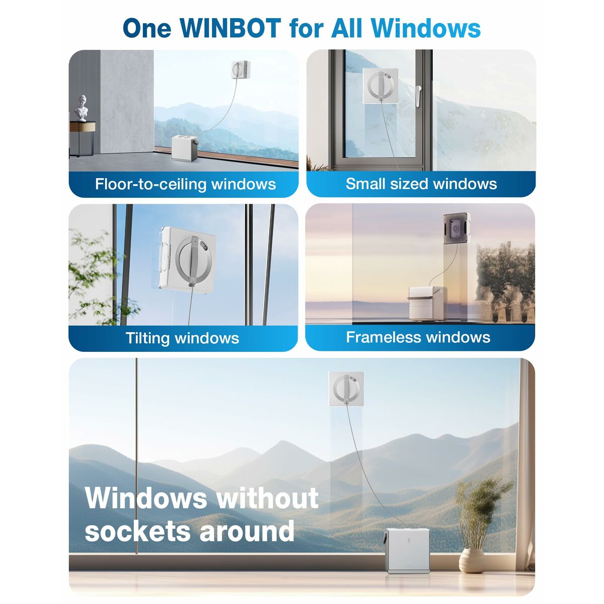 Robot Limpiacristales Inteligente ECOVACS