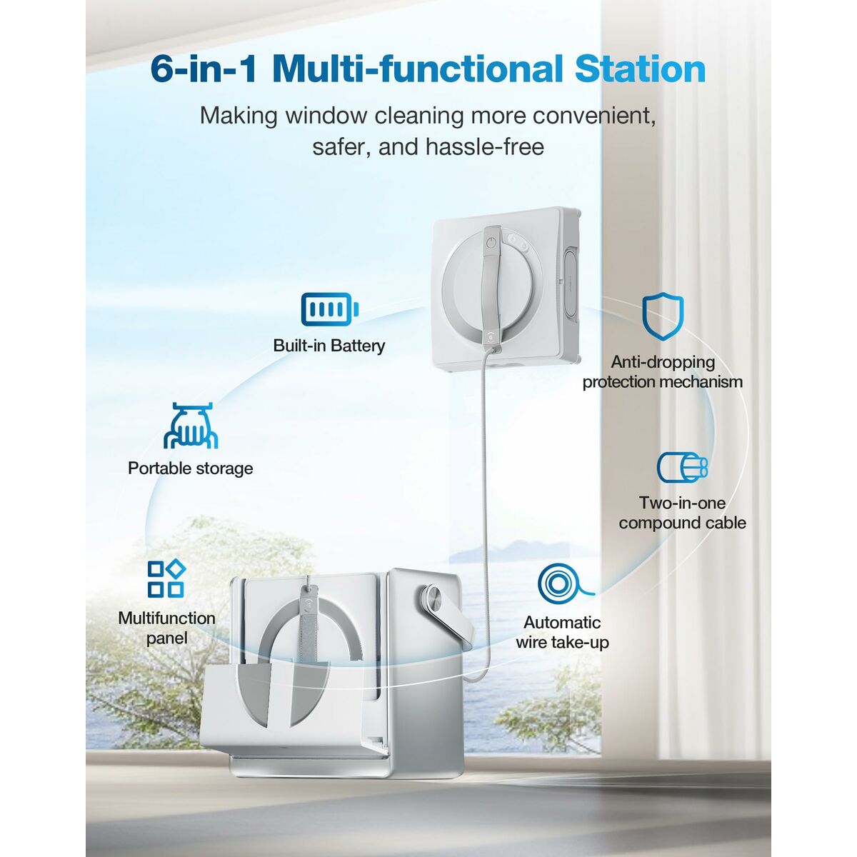 Robot Limpiacristales Inteligente ECOVACS