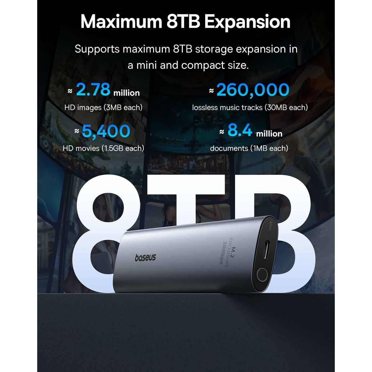 Caja Externa Baseus B00760600811-01