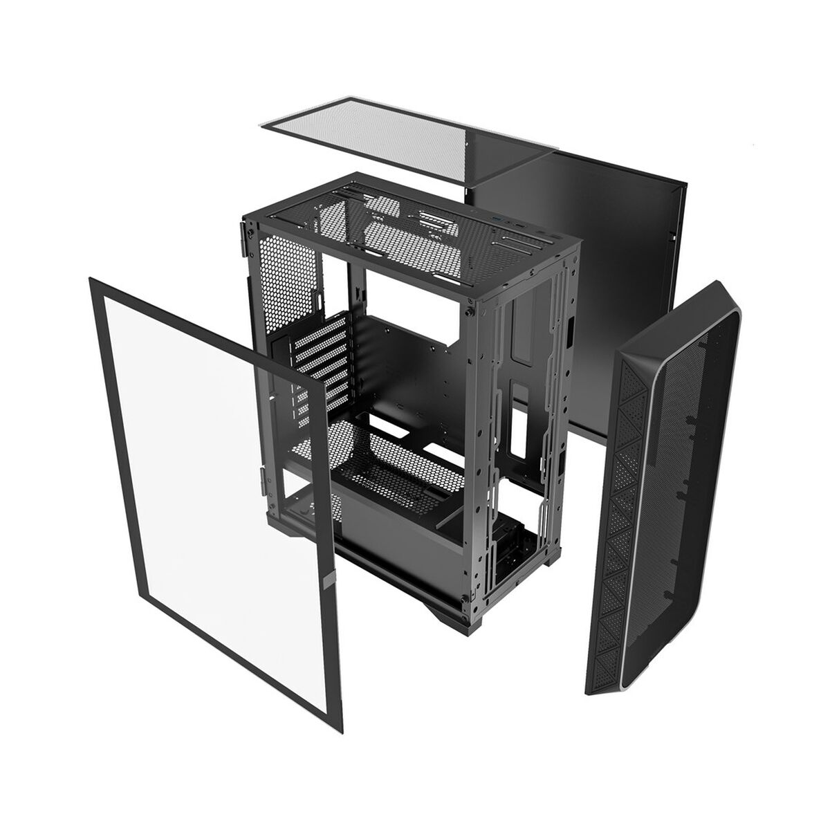 Caja Semitorre ATX GEMBIRD CCC-FC-M200 Negro