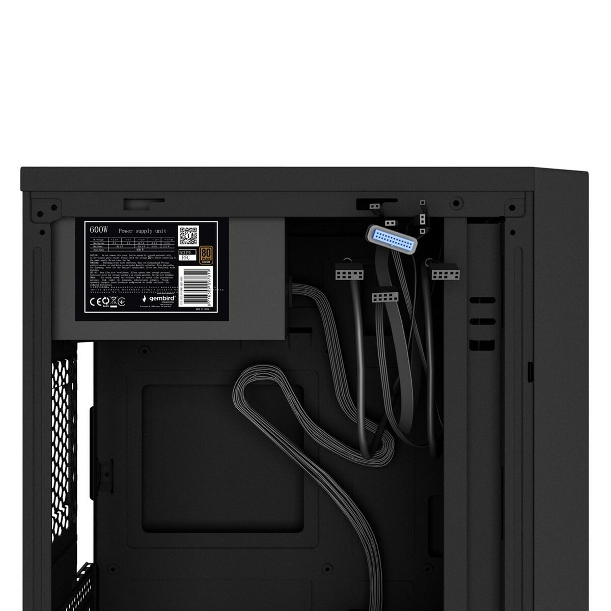 Caja Semitorre ATX GEMBIRD CCC-FC-K170-600W Negro