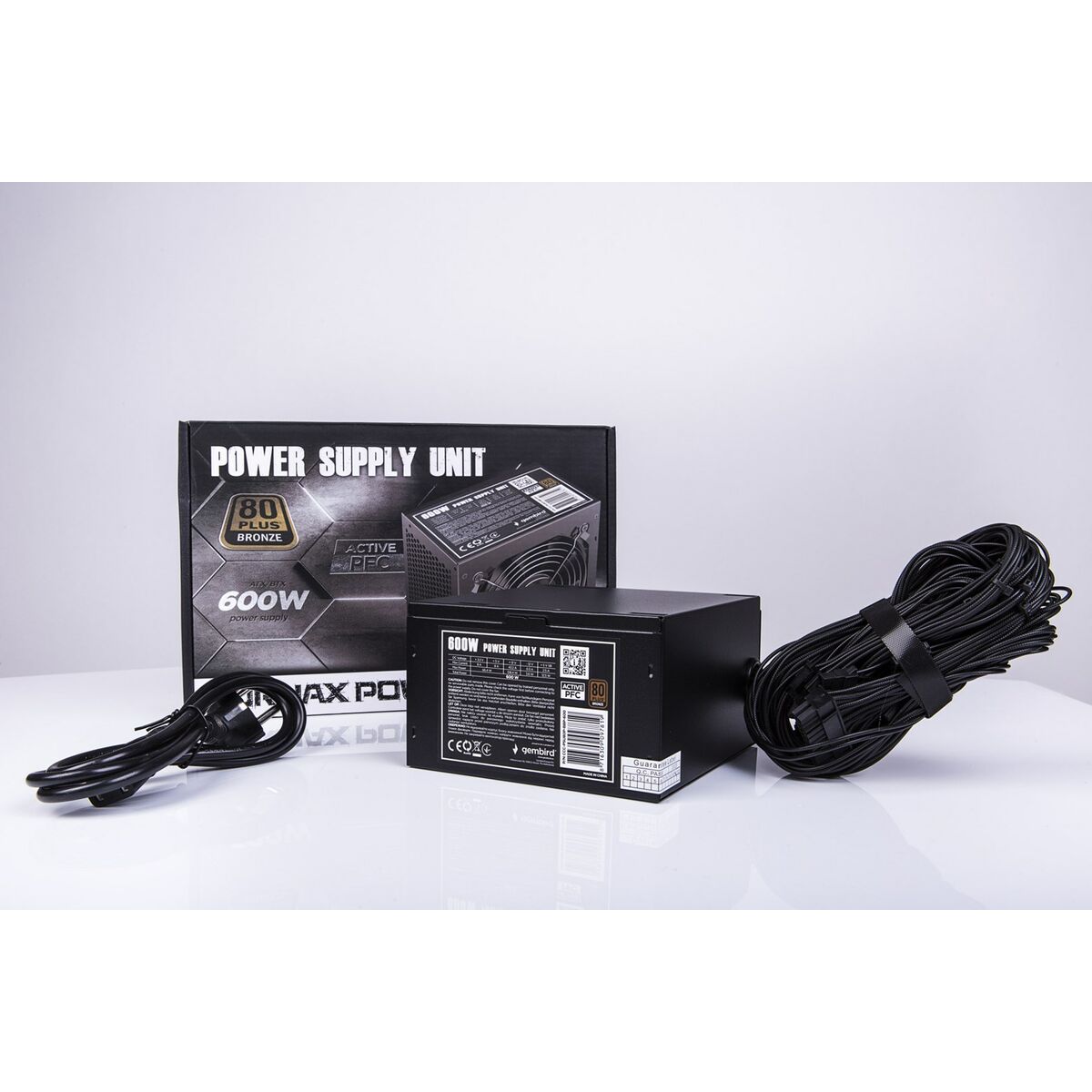 Fuente de Alimentación GEMBIRD CCC-PSU80P-BBP-600 600 W 80 Plus Bronze