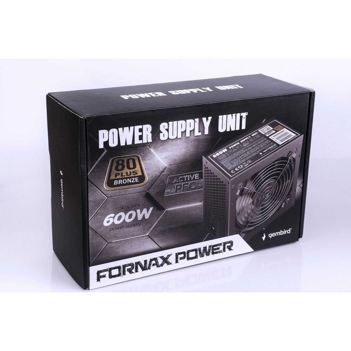 Fuente de Alimentación GEMBIRD CCC-PSU80P-BBP-600 600 W 80 Plus Bronze