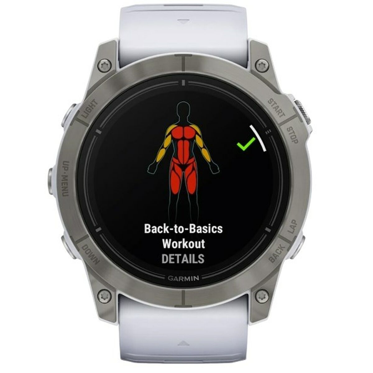 Reloj Hombre GARMIN 010-02804-11 Blanco Titanio