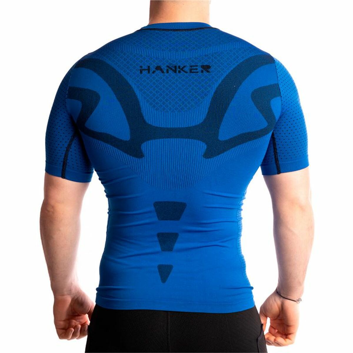 Camiseta de Manga Corta Hombre Hanker Azul