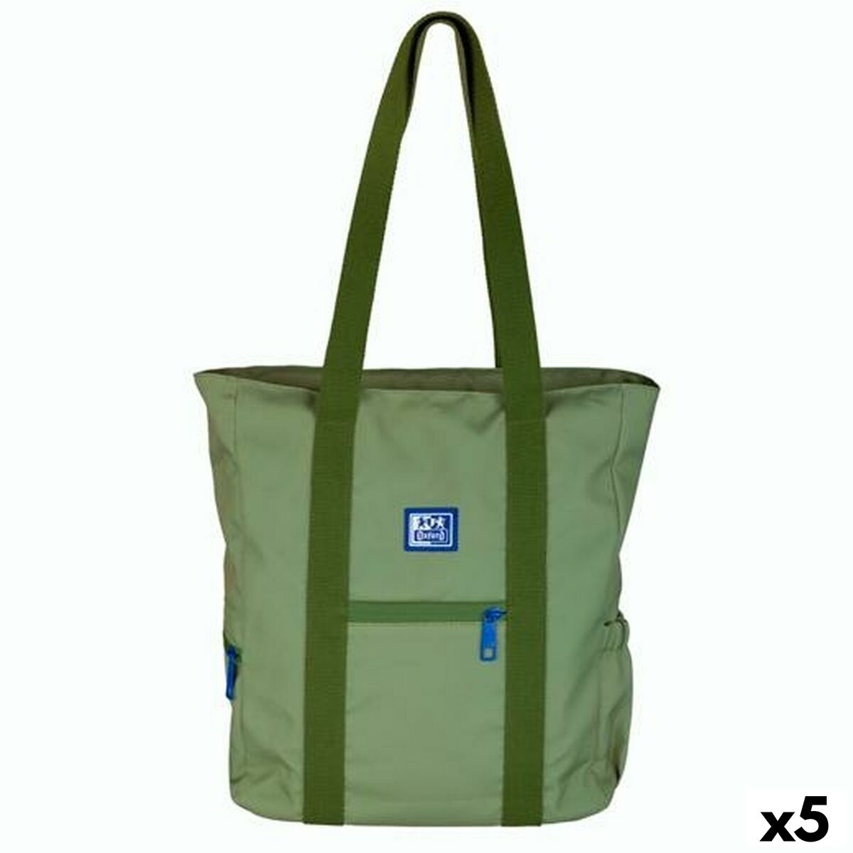 Bolso Oxford B-TRENDY SAFARI Verde 34 x 31 x 12 cm (5 Unidades)