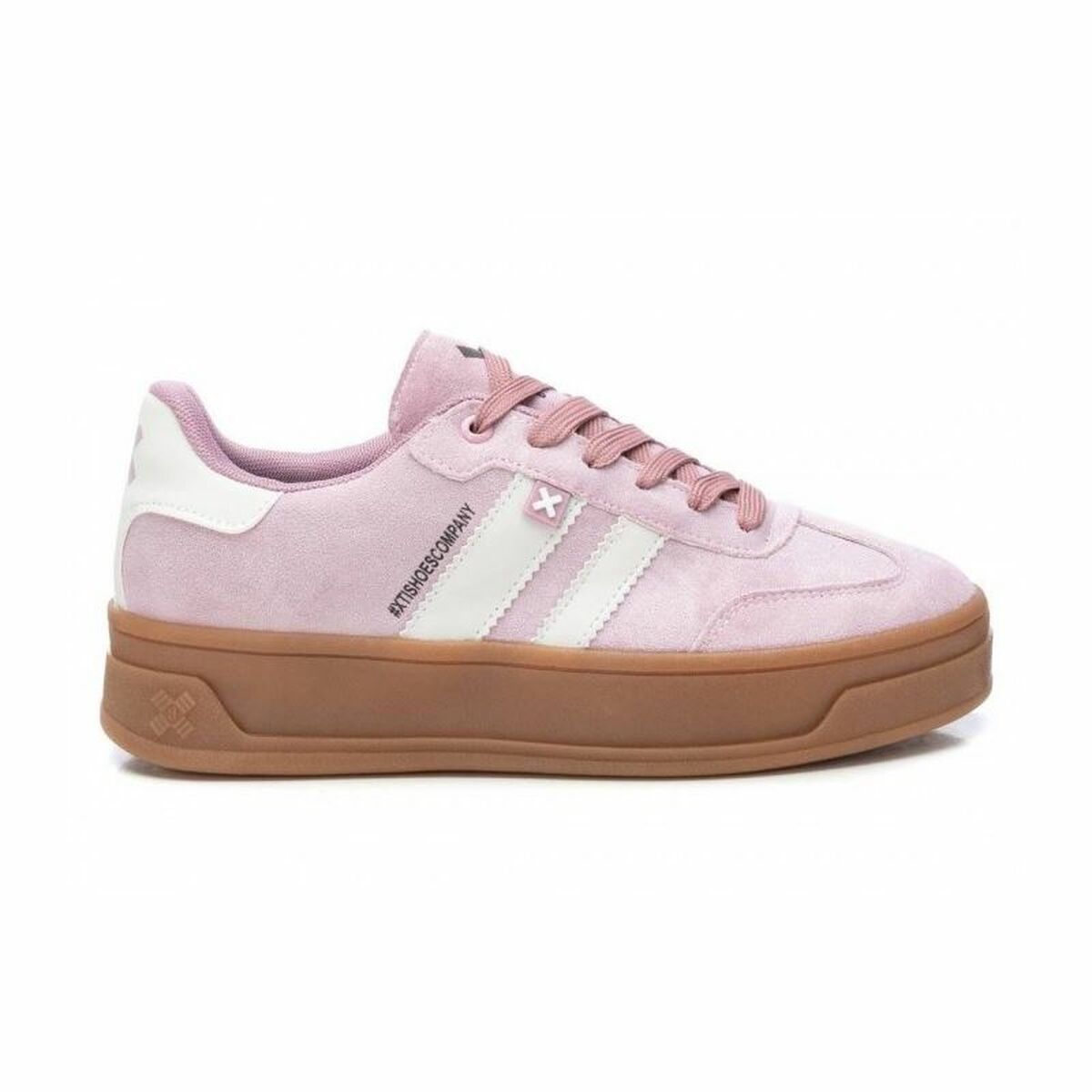 Zapatillas Deportivas Mujer XTI XTI Antelina Nude Rosa claro