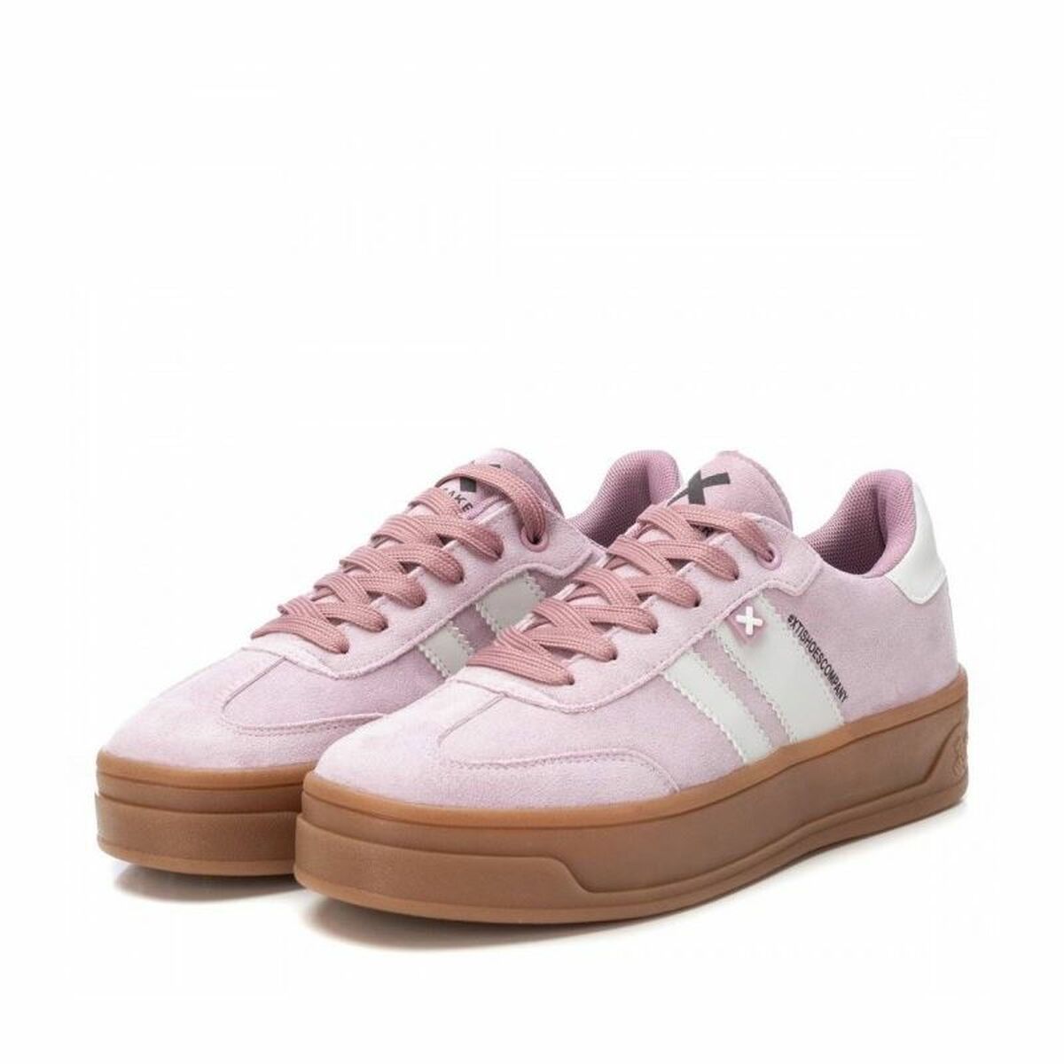 Zapatillas Deportivas Mujer XTI XTI Antelina Nude Rosa claro