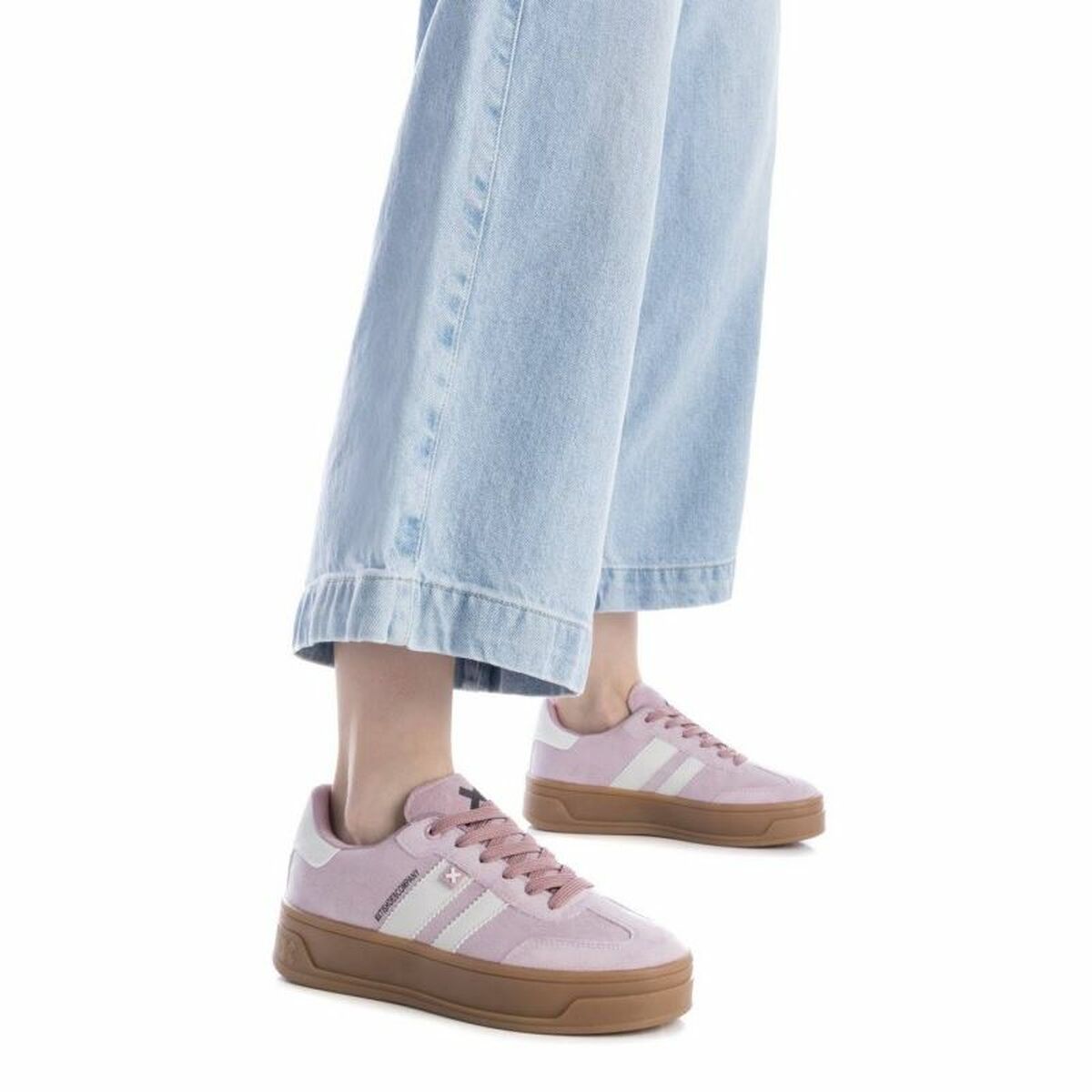 Zapatillas Deportivas Mujer XTI XTI Antelina Nude Rosa claro