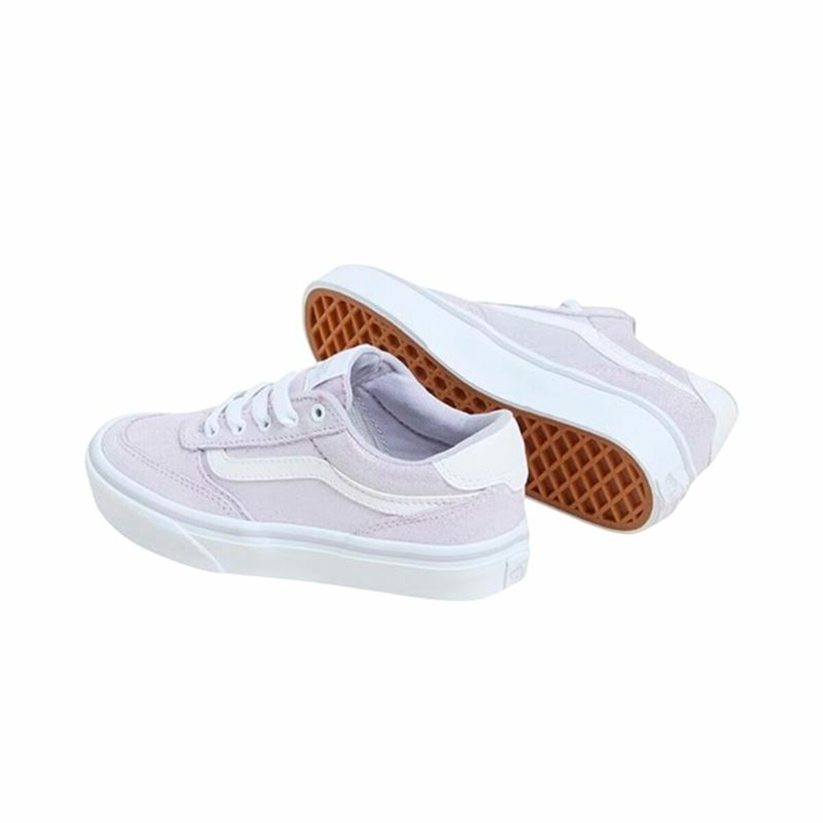 Zapatillas Deportivas Infantiles Vans Brooklyn Ls Foil Rosa