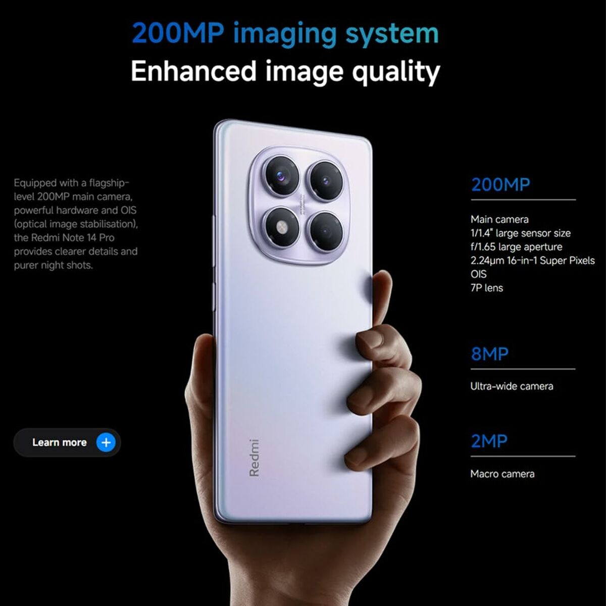 Smartphone Xiaomi NOTE14P 12-512 BK Octa Core 12 GB RAM 512 GB Negro 6,67"