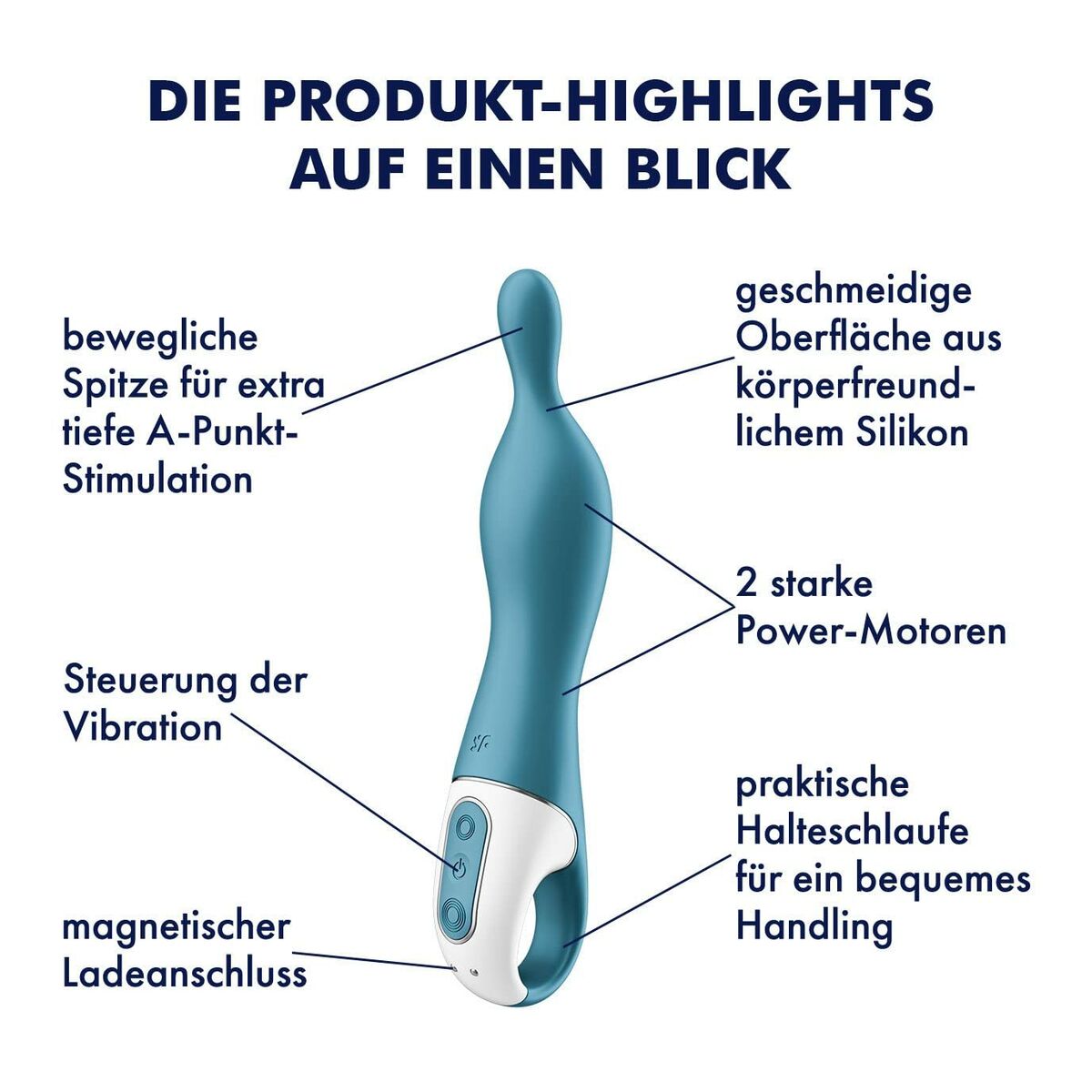 Vibrador Punto G Satisfyer Azul