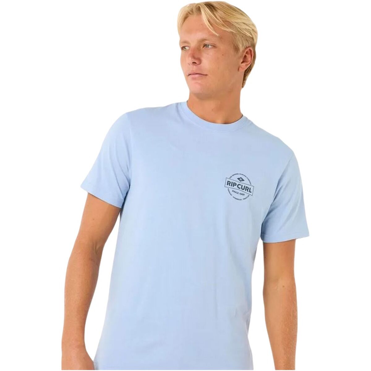 Camiseta de Manga Corta Hombre Rip Curl Staple Tee Azul