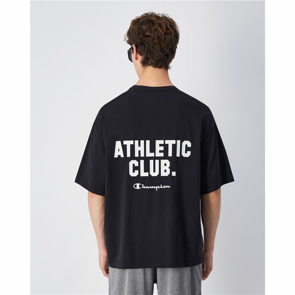 Camiseta de Manga Corta Hombre Champion SS Negro