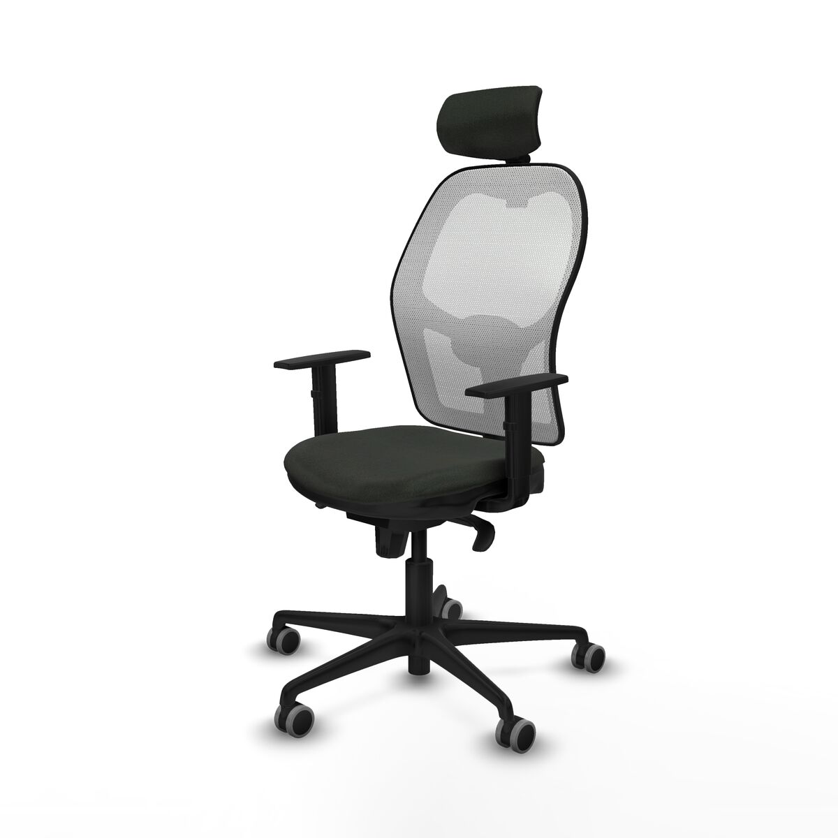 Silla de Oficina con Cabecero Jorquera Piqueras y Crespo 1D036G2 Negro