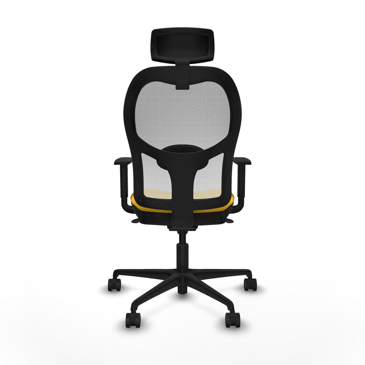 Silla de Oficina con Cabecero Jorquera Piqueras y Crespo 1D036N2 Amarillo