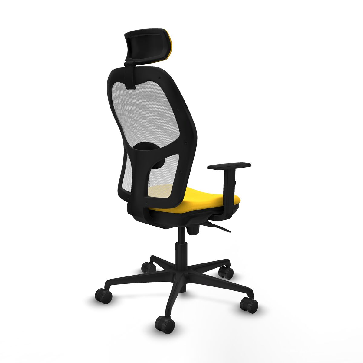 Silla de Oficina con Cabecero Jorquera Piqueras y Crespo 1D036N2 Amarillo