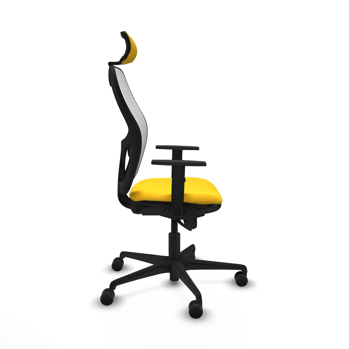 Silla de Oficina con Cabecero Jorquera Piqueras y Crespo 1D036N2 Amarillo