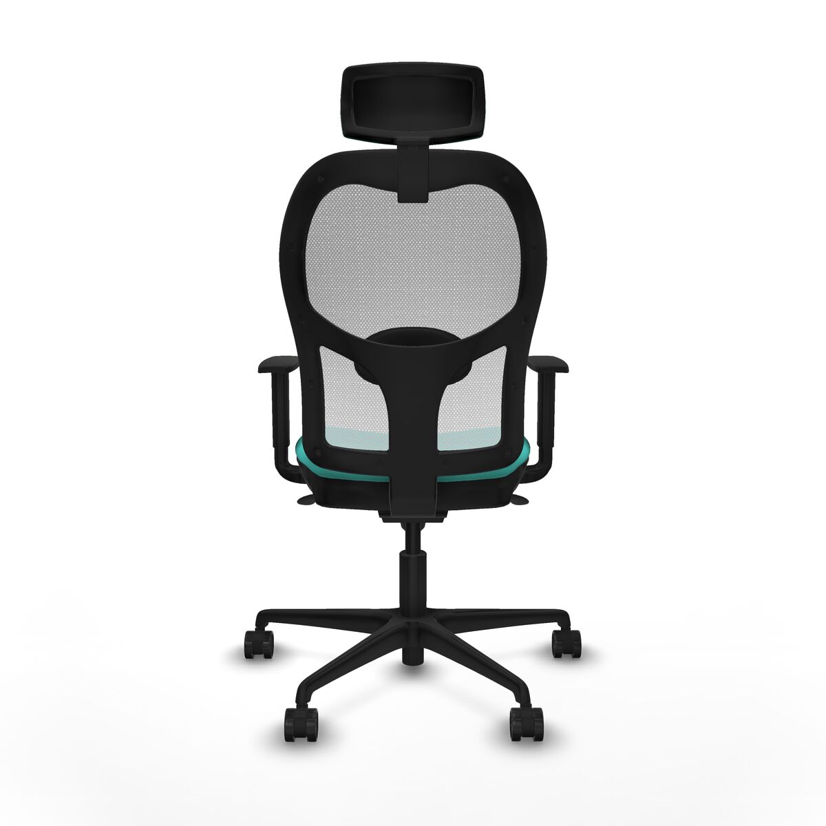 Silla de Oficina con Cabecero Jorquera Piqueras y Crespo 1D036N2 Turquesa