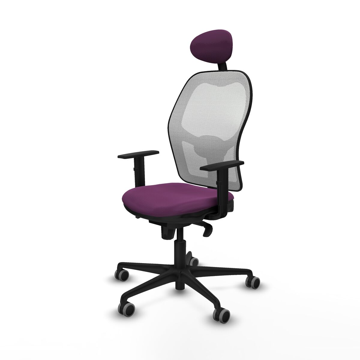 Silla de Oficina con Cabecero Jorquera Piqueras y Crespo 1D036G1 Morado