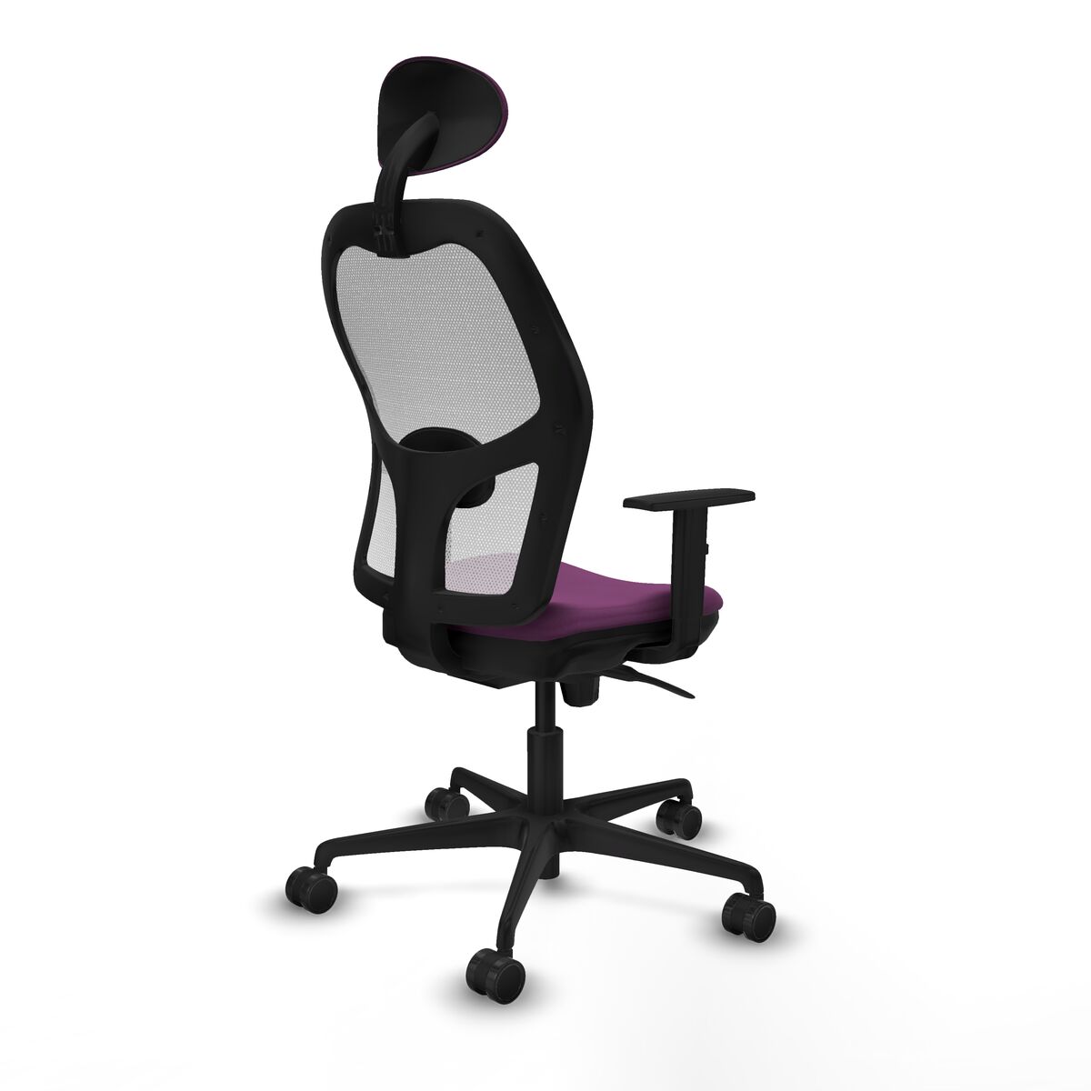 Silla de Oficina con Cabecero Jorquera Piqueras y Crespo 1D036N1 Morado