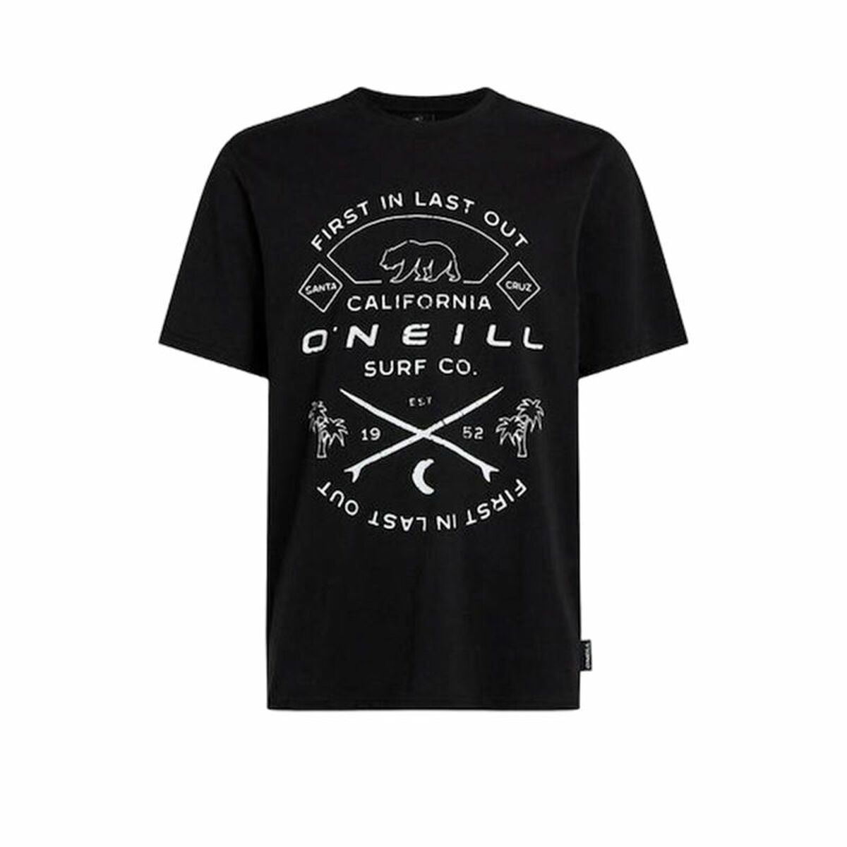 Camiseta de Manga Corta Hombre O'Neill Jack O'Neill Muir Negro