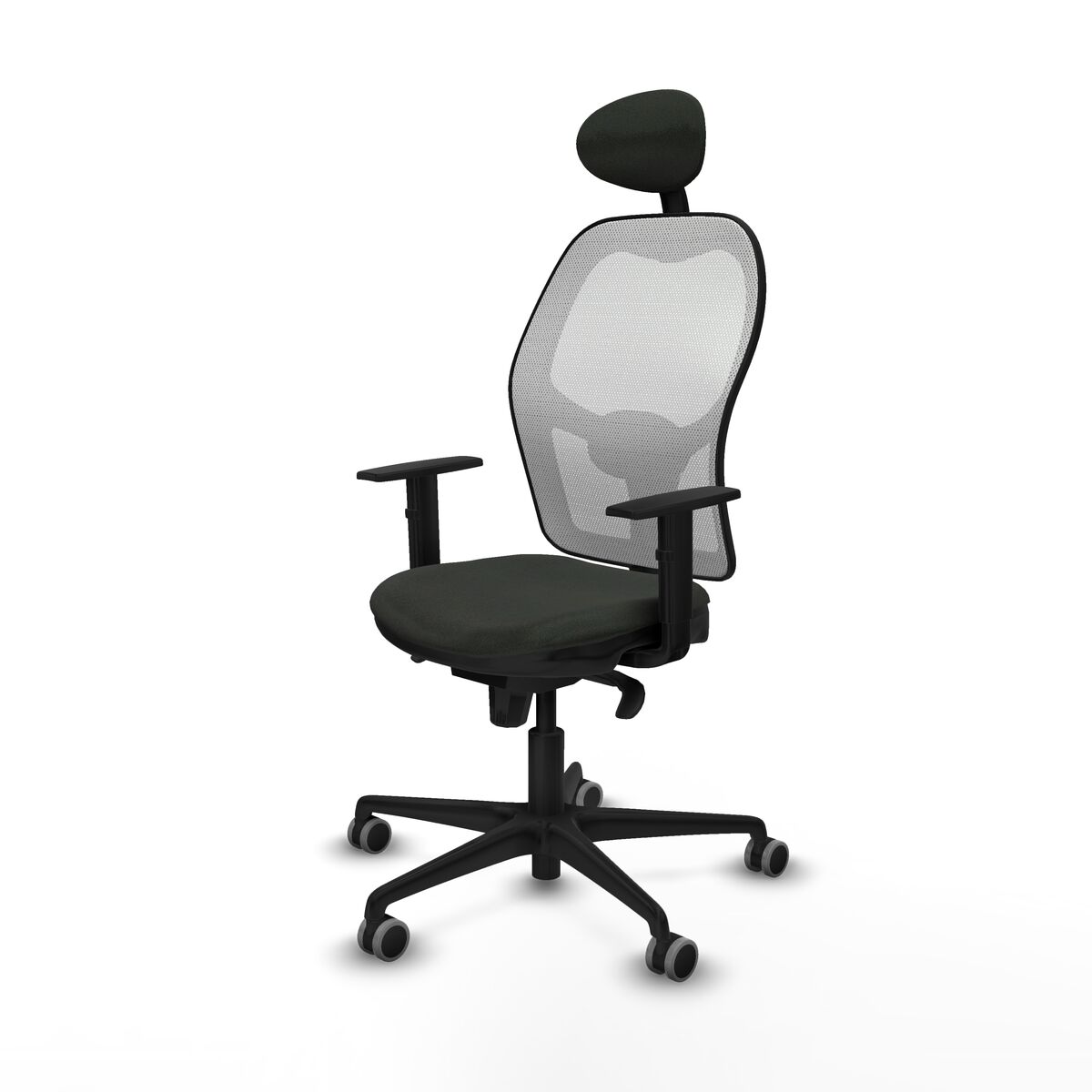 Silla de Oficina con Cabecero Jorquera Piqueras y Crespo 1D036G1 Negro