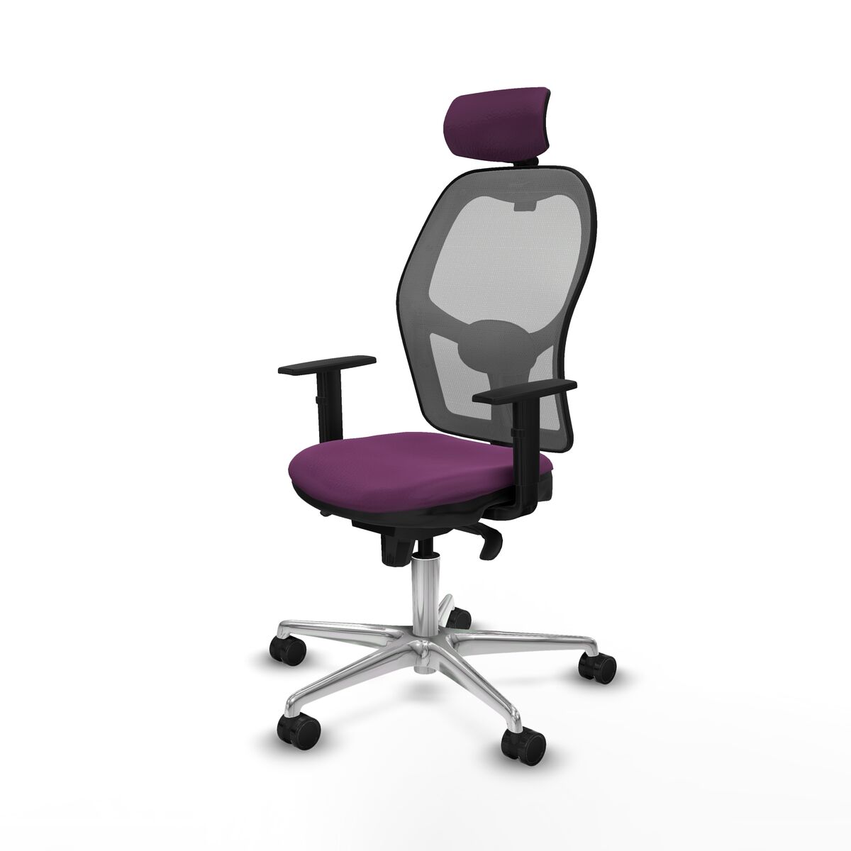 Silla de Oficina con Cabecero Jorquera Piqueras y Crespo 1D086N2 Morado