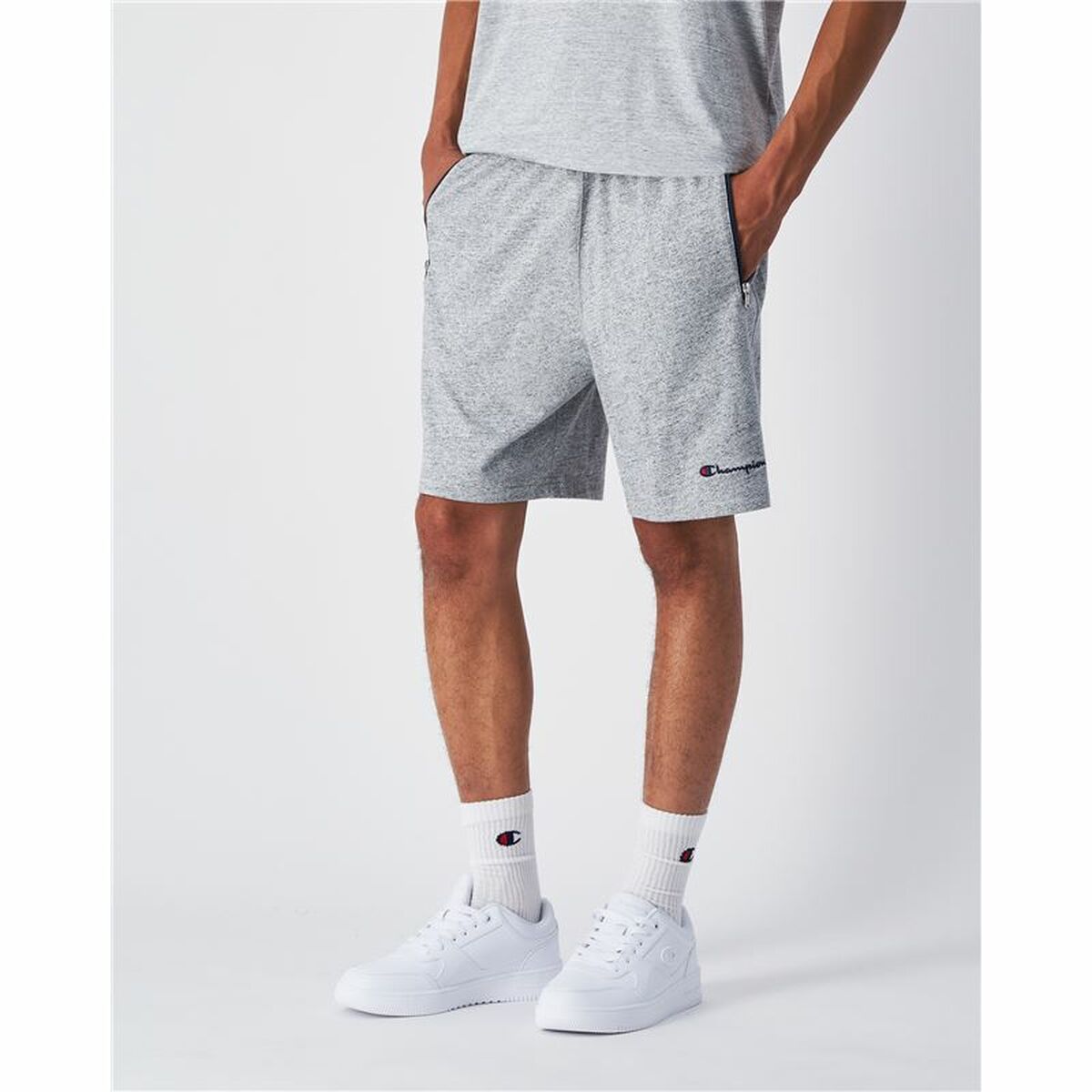 Pantalones Cortos de Hombre Champion Gris