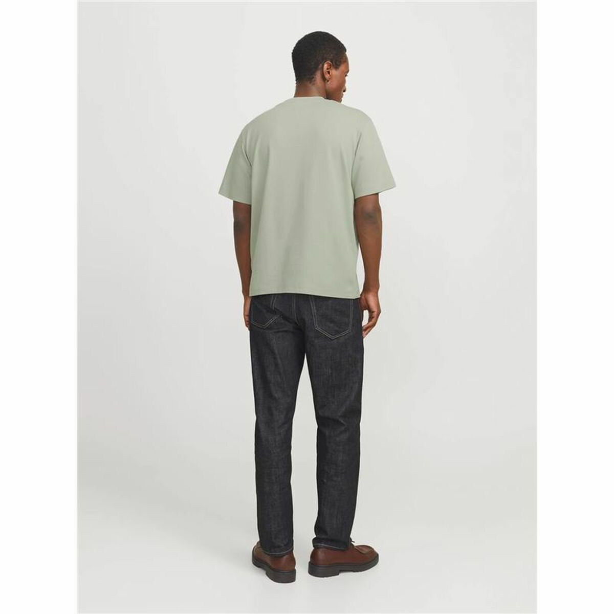 Camiseta de Manga Corta Hombre Jack & Jones Jprblachad Brandingw Neck