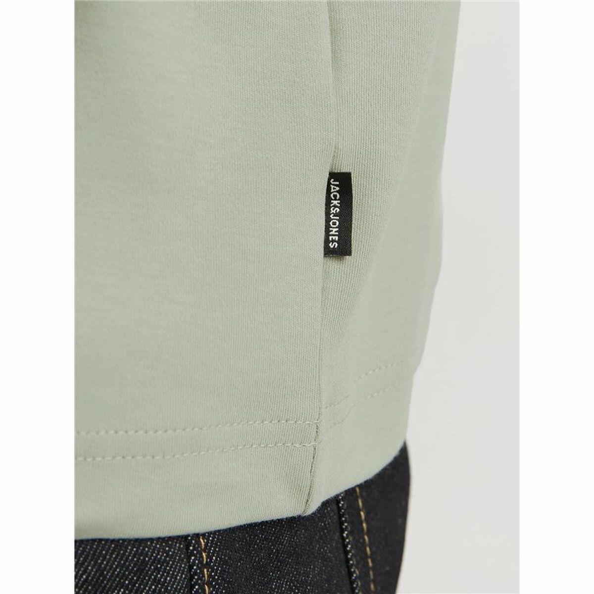 Camiseta de Manga Corta Hombre Jack & Jones Jprblachad Brandingw Neck