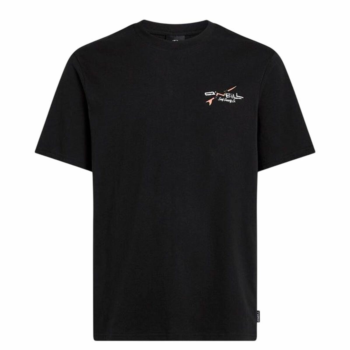 Camiseta de Manga Corta Hombre O'Neill Retro Back Print Negro