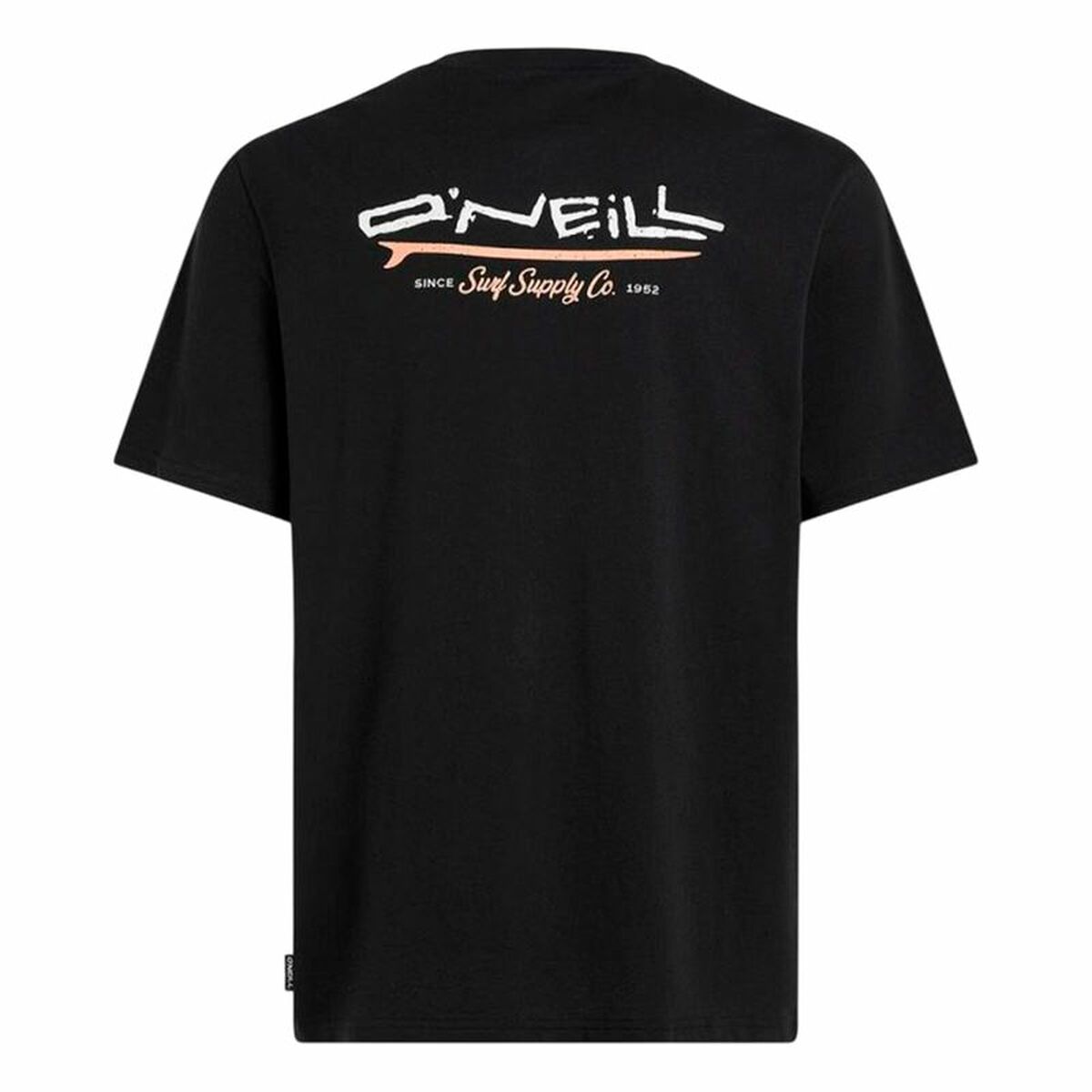 Camiseta de Manga Corta Hombre O'Neill Retro Back Print Negro