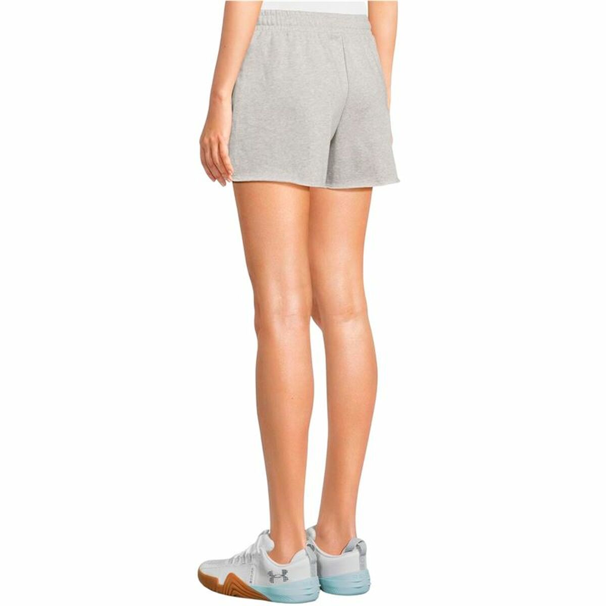 Pantalones Cortos de Mujer Under Armour Rival Terry Short Gris