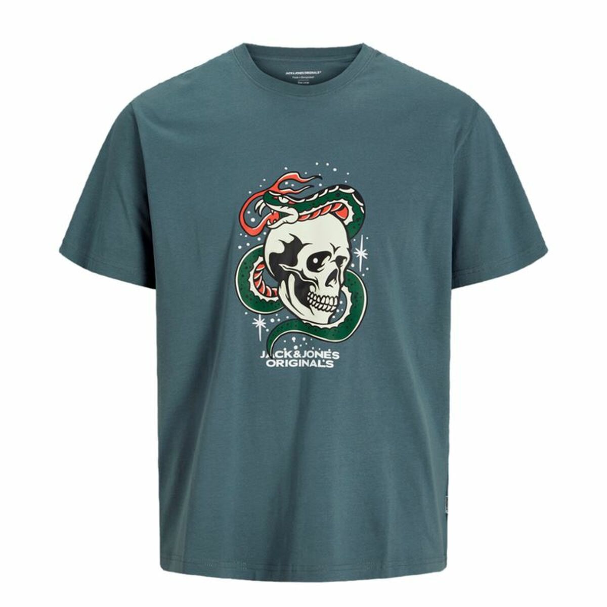 Camiseta de Manga Corta Infantil Jack & Jones Joranatomy Skull Ss Crew Neck